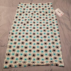 Geometric teal and Black Cassie